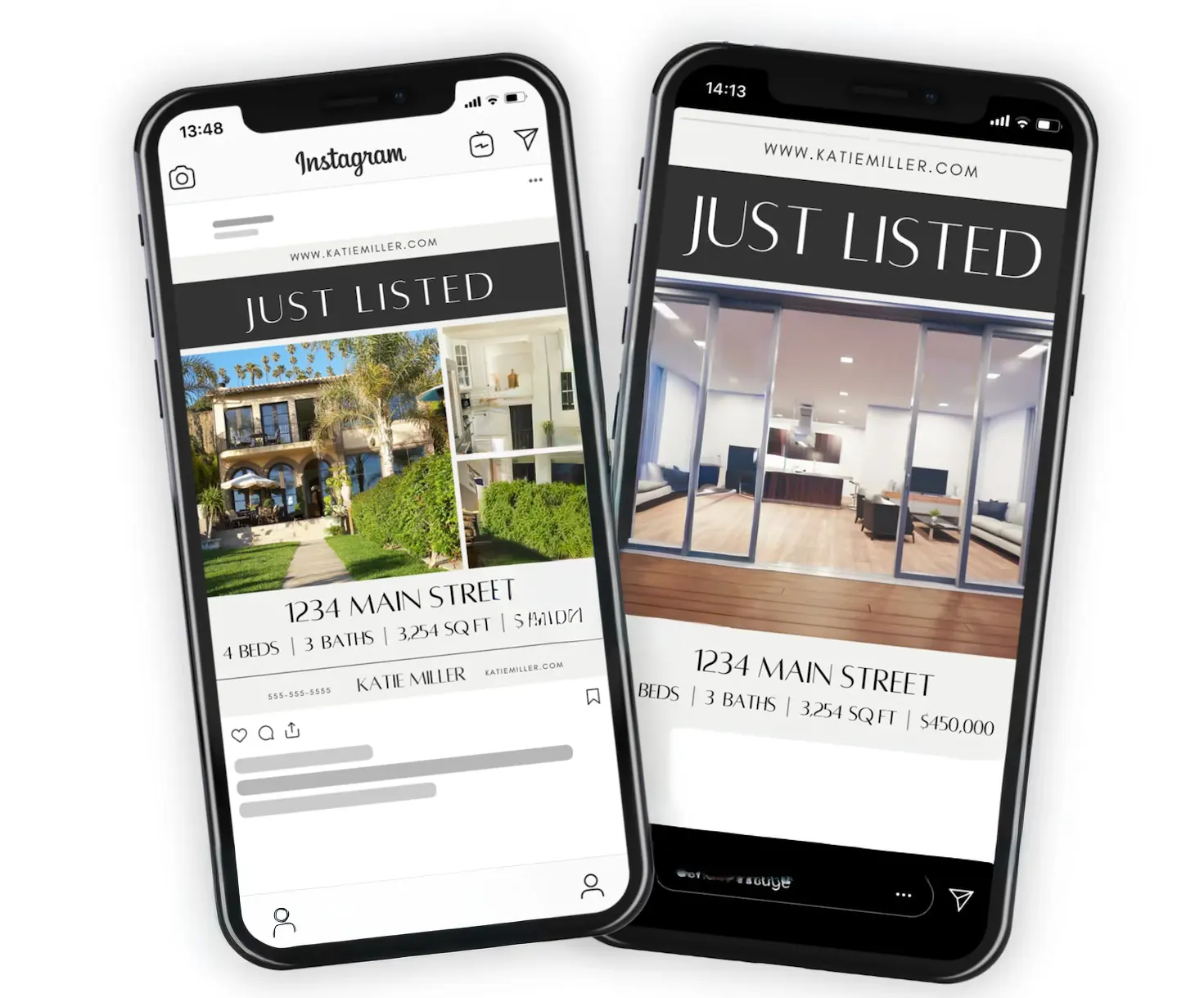 Screenshot of a single-property website in a Premier Home Shots marketing kit