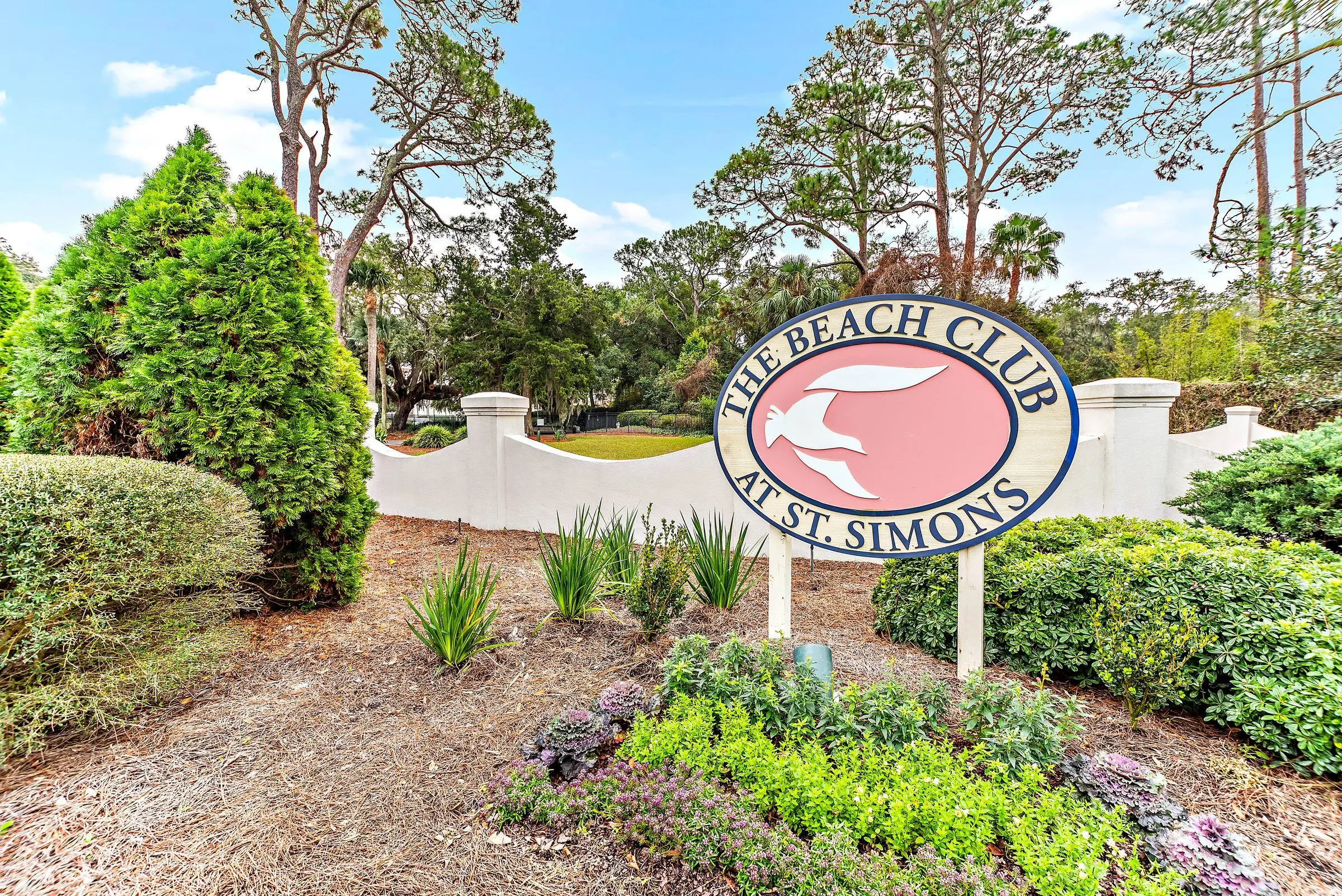 The Beach Club sign on St. Simons Island
